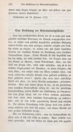 274-286 Eine Verkehrung der Reformationsgeschichte