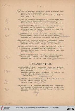 7. Frankenthal (Nr. 245-260)