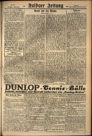 Zweite Ausgabe vom Sonntag, den 01. April 1928.