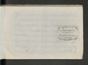 Romance af Kapertoget : klaveer eller fortepiano