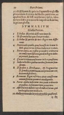 Summarium Glossae Petitur.