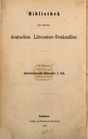 Heliand : mit ausführlichem Glossar