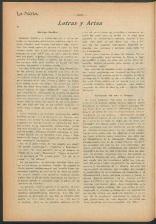 Letras y artes