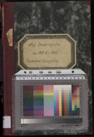 Alphabetische Register des Standesamtes Ennigerloh Sterbefälle von 1900 - 1935