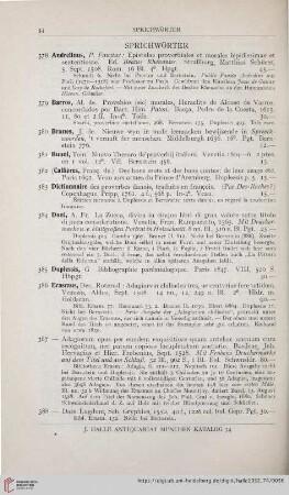Sprichwörter (Nr. 378 - 404)