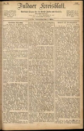 Ausgabe vom Donnerstag, den 02. März 1882.