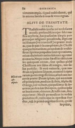 Alius De Trinitate Sermo.