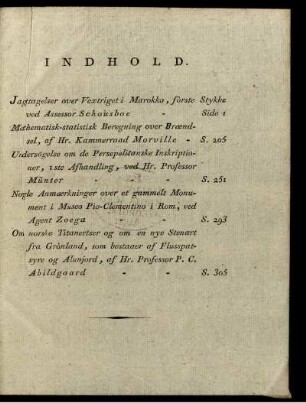 Indhold.