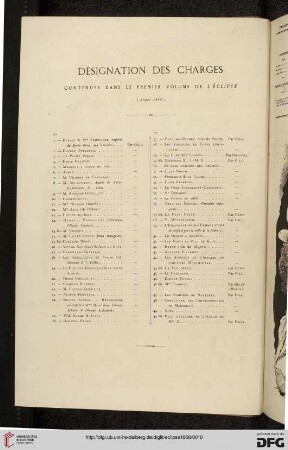 Designation des charges