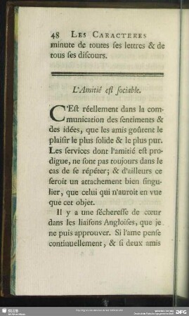 L' Amitié est sociable