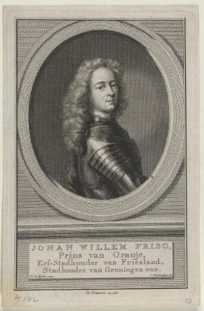 Bildnis des Johann Wilhelm Friso von Nassau-Oranien