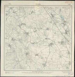 Meßtischblatt 2329 : Jessnitz, 1911 : Jessnitz. - Aufn. 1901, hrsg. 1903, einz. Nachtr. 1911. - 1:25000. - [Berlin]: Reichsamt für Landesaufnahme, 1911. - 1 Kt.