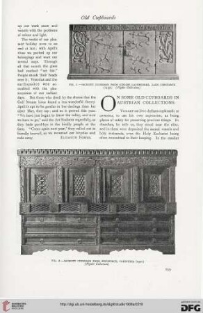 43: On some old cupboards in austrian collections
