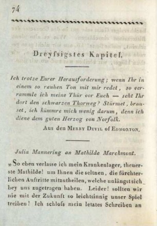 Dreyssigstes Kapitel