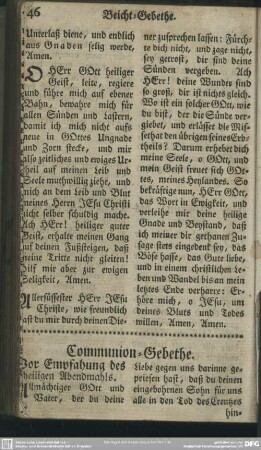 Communion-Gebethe