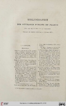 Bibliographie des ouvrages publiés en France sur les beaux-arts et la curiosité