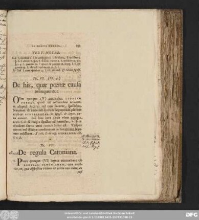 Tit. VI. (VI. 41.) De his, quae poenae causa relinquuntur.