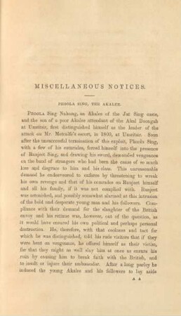 Miscellaneous notices