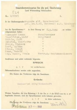 Alf, Auguste