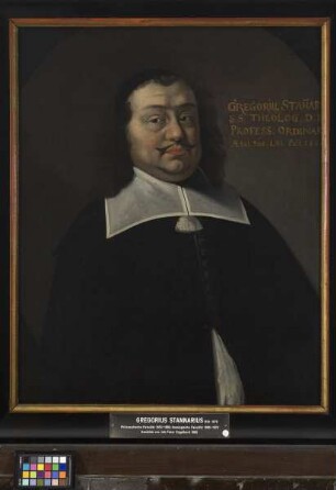 Bildnis des Gregorius Stannarius, 1653-1670 Professor der Theologie und Philosophie in Marburg (1610-1670)