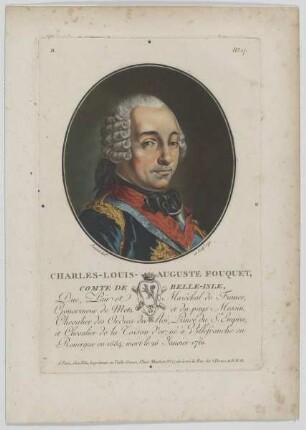 Bildnis des Charles Louis Auguste Fouquet de Belle-Isle