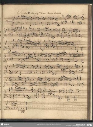 Sonata II.... Giov. Marco Rutini