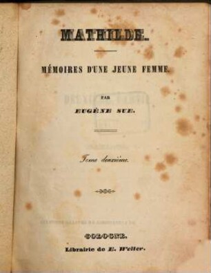 Mathilde : mémoires d'une jeune femme, 2