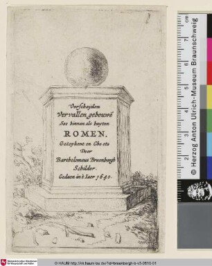 Verscheyden Vervallen gebouwe soo binnen als buyten Romen