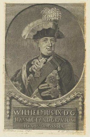 Bildnis des Wilhelmus IX. Hassiae Landgravius