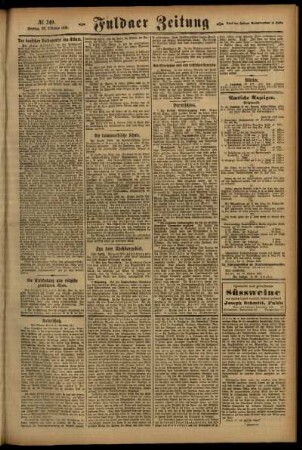 Zweite Ausgabe vom Freitag, den 28. Oktober 1921.