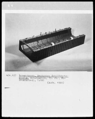 Schwimmdock, 19. Jahrhundert, Museumsmodell