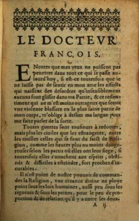 Le docteur françois
