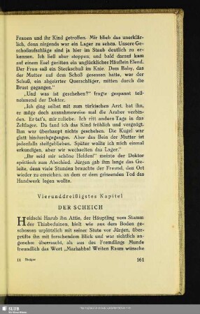 Vierunddreißigstes Kapitel: Der Scheich