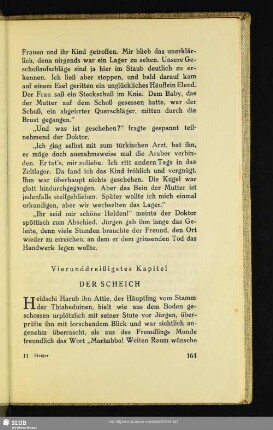 Vierunddreißigstes Kapitel: Der Scheich