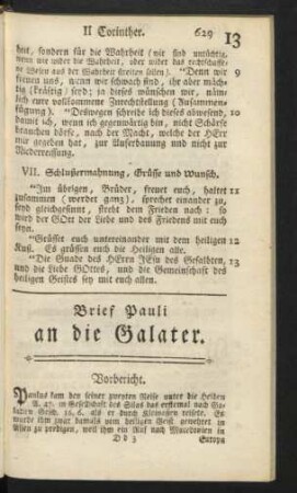 Brief Pauli an die Galater.