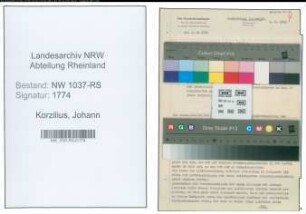 Entnazifizierung Johann Korzilius , geb. 28.02.1895 (Stadtinspektor)