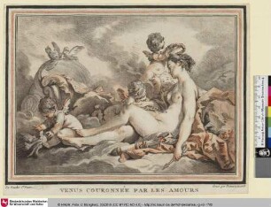 VENUS COURONÉE PAR LES AMOURS