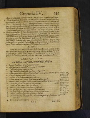 Observatio LXI. De duplici inuestitura propria et abusiua.