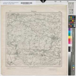 [4707], 2719 Mettmann 51°12'-24°30' F. Preußische Landesaufnahme 1892/1894. Berichtigt 1907. Ausgabe: Preußische Landesaufnahme.