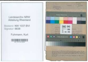 Entnazifizierung Kurt Fuhrmann , geb. 07.01.1905 (Betriebsleiter)