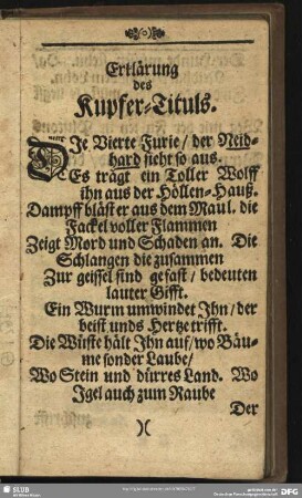 Erklärung des Kupfer-Tituls