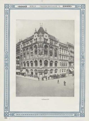Berlin - Friedrichstrasse 71. Außenansicht