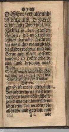 Vermahnung zu andächtiger Betrachtung des bittern Leydens und Sterben JEsu Christi unsers HErrn