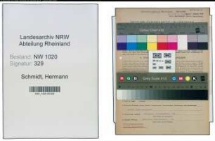 Entnazifizierung Hermann Schmidt , geb. 28.12.1905 (Schlosser)