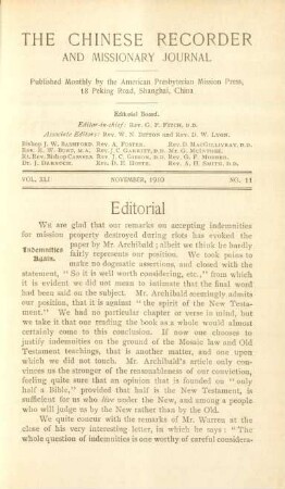 No. 11, November, 1910