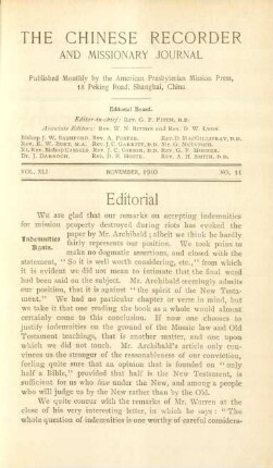 No. 11, November, 1910