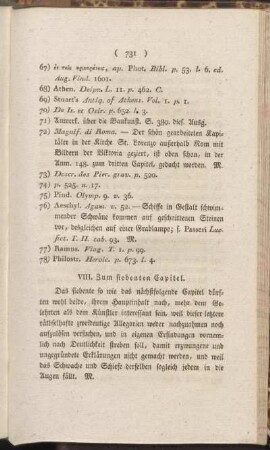 VIII. Zum siebenten Capitel.