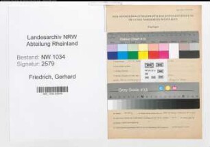 Entnazifizierung Gerhard Friedrich , geb. 17.10.1909 (Oberst)