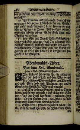 Abendmahls-Lieder.