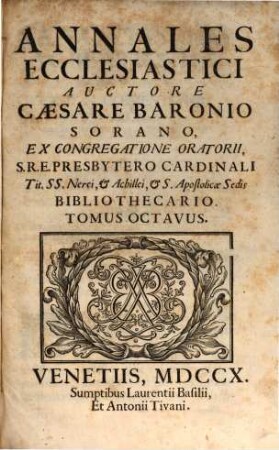 Annales ecclesiastici : cum continuatione, 8